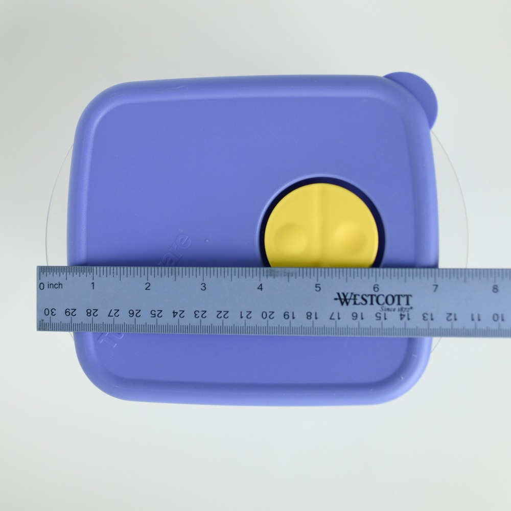 Tupperware Rock N Serve Medium Container + Lid 6-1/4 Cup 3384A-3 Blue - Picture 5 of 7